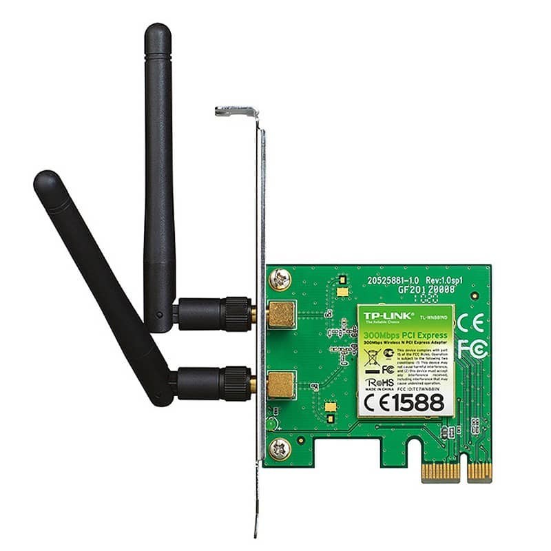TP- LINK Wireless PCI Express Adapter,TL-WN881ND 300Mbps