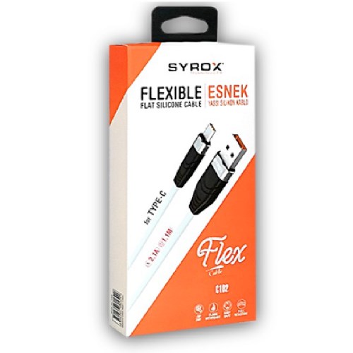 SYROX FLEXIBLE FLAT SILICONE CABLE FOR TYPE -C  C102