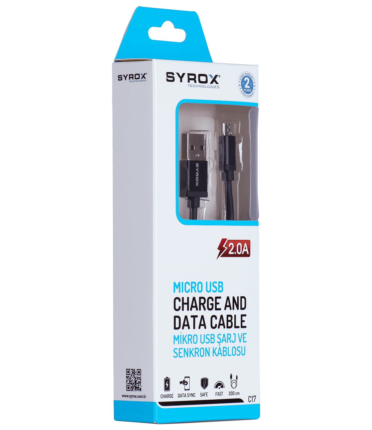 SYROX MICRO USB CHARGE AND DATA CABLE  C17