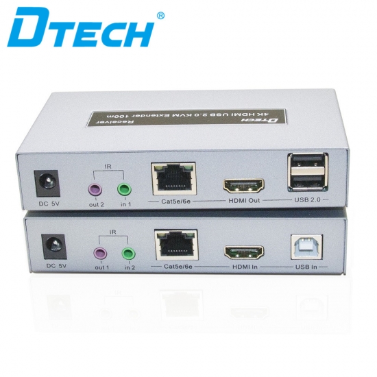 DTECH 4K HDMI USB 2.0 KVM  EXTENDER 100M DT-7051