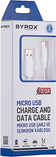 SYROX MICRO USB CHARGE AND DATA CABLE C70