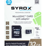 SYROX MICRO SD WITH ADAPTER 32GB MC32