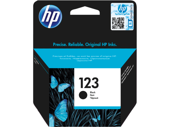 HP 123 BLACK INK CARTIRDGE