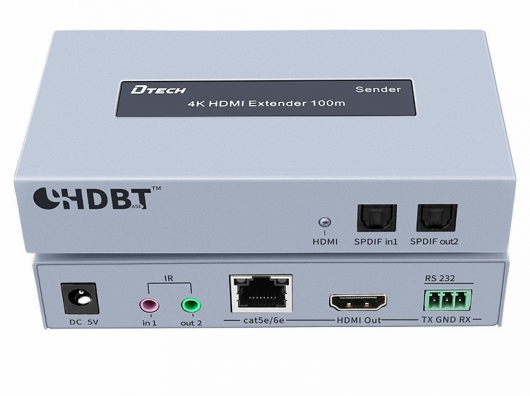 DTECH 4K HDMI EXTENDER 100M WITH IR DT-7051