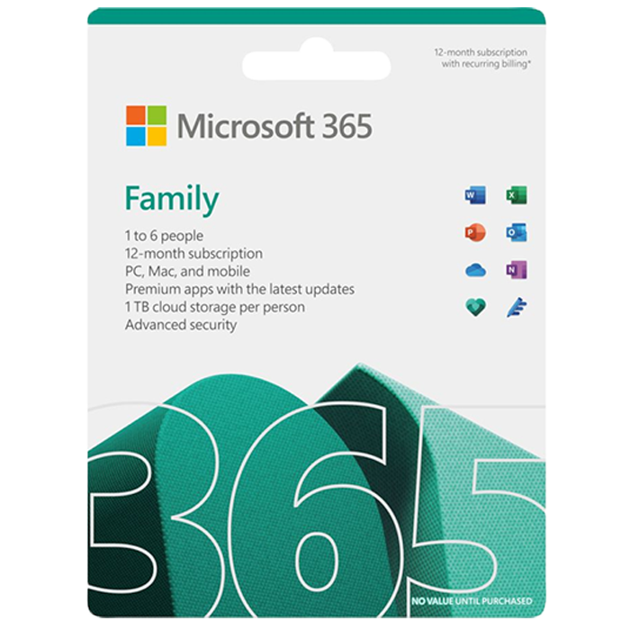 MS OFFICE 365 HOME – FAMILY 5 USERS