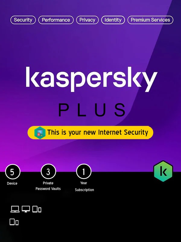 KASPERSKY PLUS INTERNET SECURITY 5 DEVICES